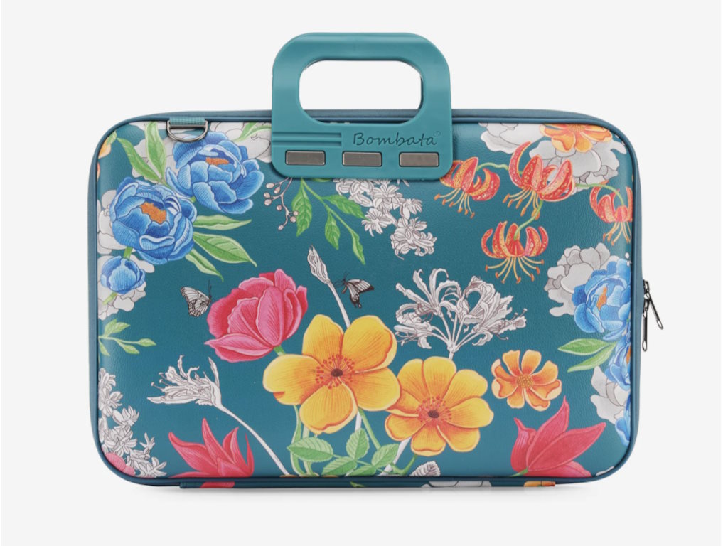 Bombata Torba Peonia 15,6"/16" - Limited Edition Teal blue
